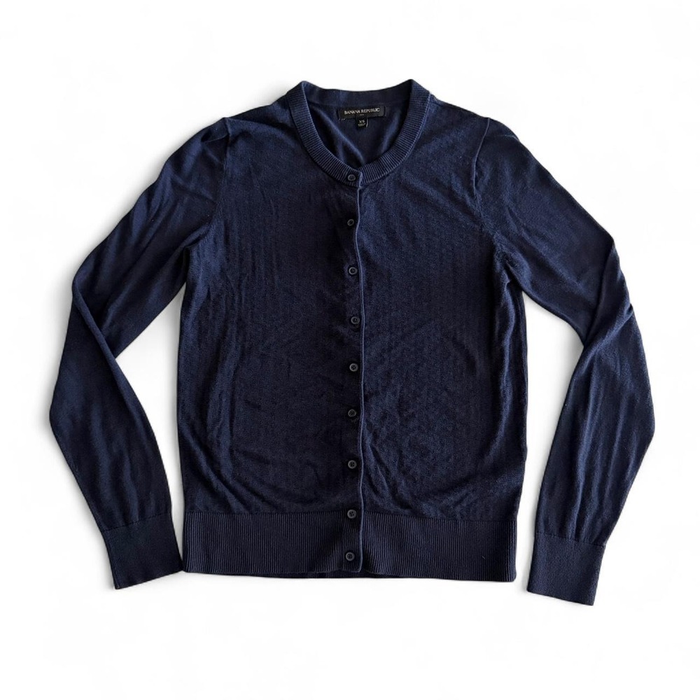 Light weight Navy blue Banana Republic cardigan
